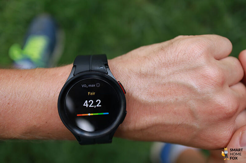 Man sieht den VO2max auf der Galaxy Watch 5.